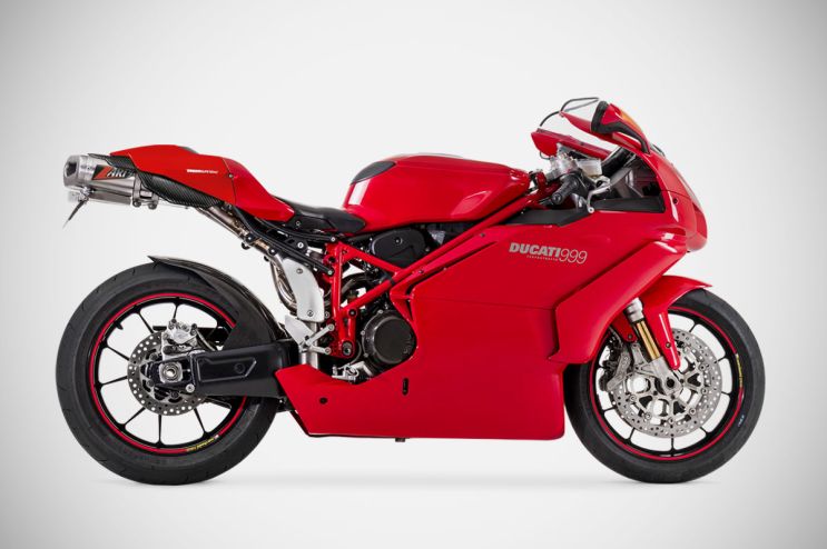 Ducati 999 coppa bassa monoposto sistema di scarico completo full kit acciaio inox AISI 304 racing 2003 - 2005 Zard