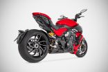 Scarico DIAVEL V4 SLIP-ON KIT racing ZARD PREDATOR acciaio inox aisi 304 fibra di carbonio