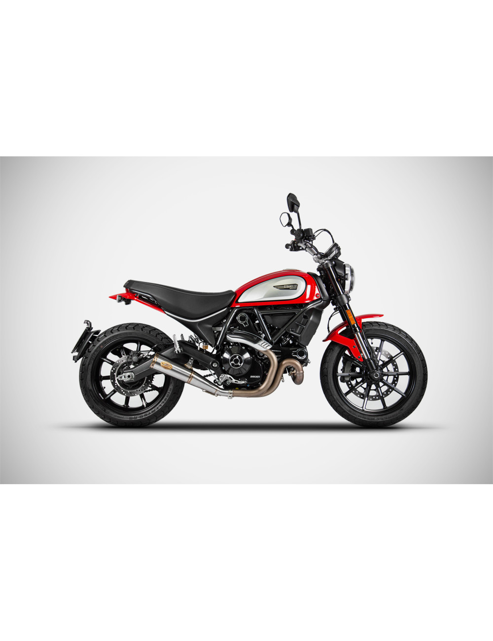 Slip-On Zuma per Ducati Scrambler 800 21-22 Silenziatore Zard