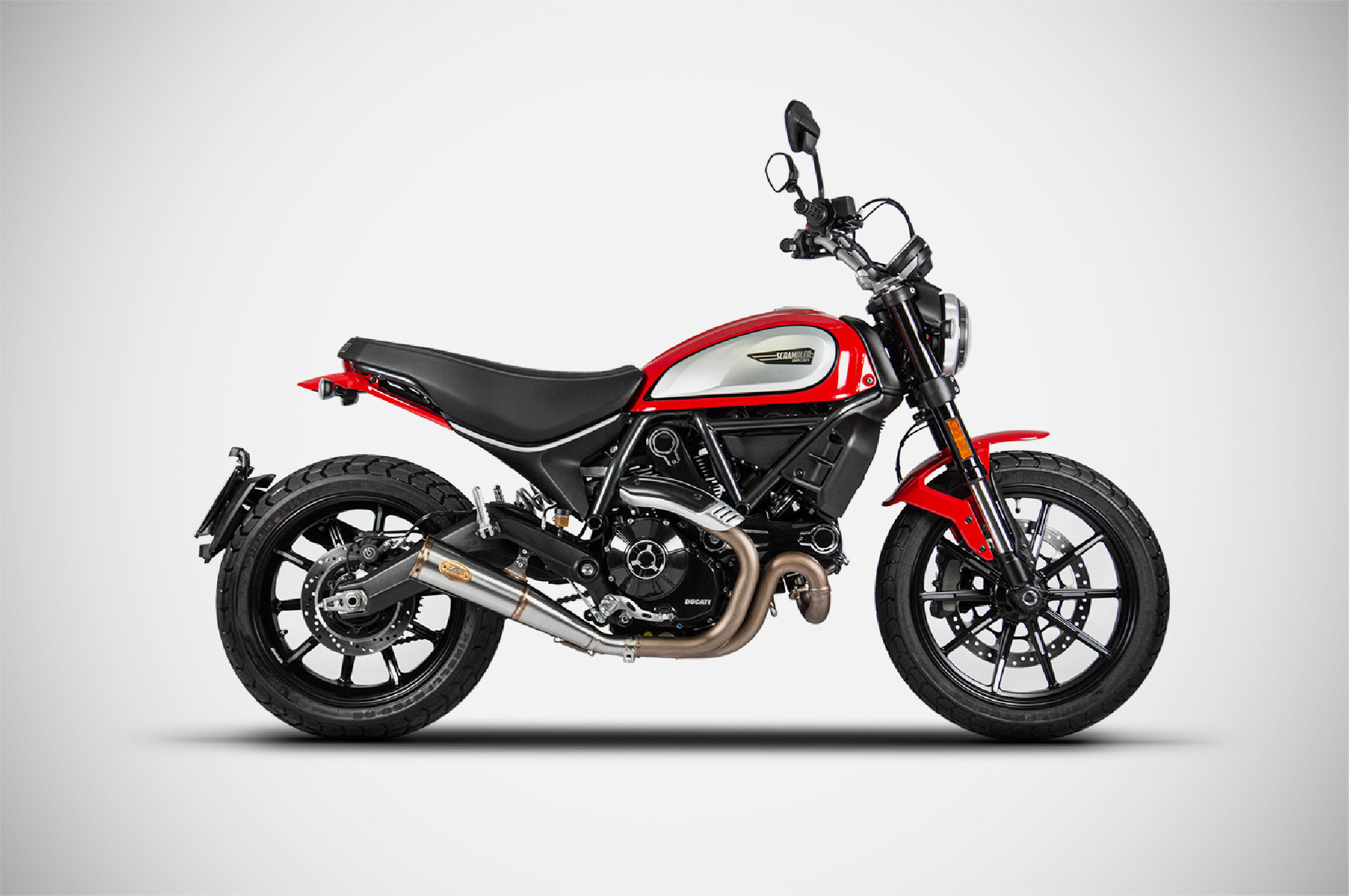 Slip-On Zuma per Ducati Scrambler 800 21-22 Silenziatore Zard