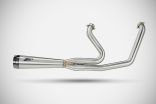 Harley-Davidson Heritage Classic - 2025 sistema di scarico silenziatore full kit acciaio inox AISI 304 satinato Zard racing E5+