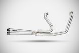 Harley-Davidson Heritage Classic - 2025 sistema di scarico silenziatore full kit acciaio inox AISI 304 lucidato Zard racing E5+
