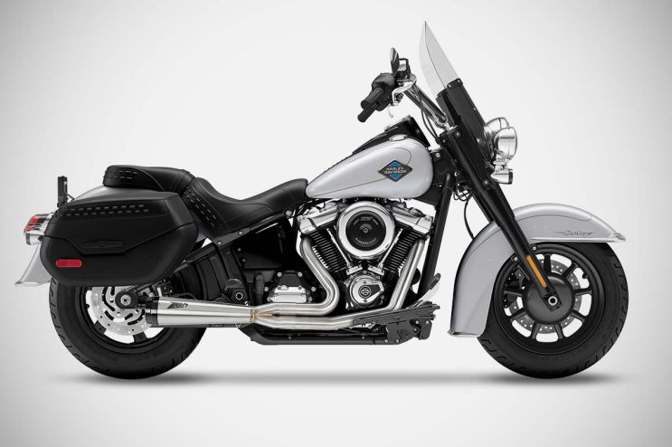 Harley-Davidson Heritage Classic - 2025 sistema di scarico silenziatore full kit acciaio inox AISI 304 satinato Zard racing