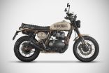 Royal Enfield Bear 650 - 2025 slip-on exhaust AISI 304 Stainless Steel Black Cerakote Homologated E5+ Street Legal Zard
