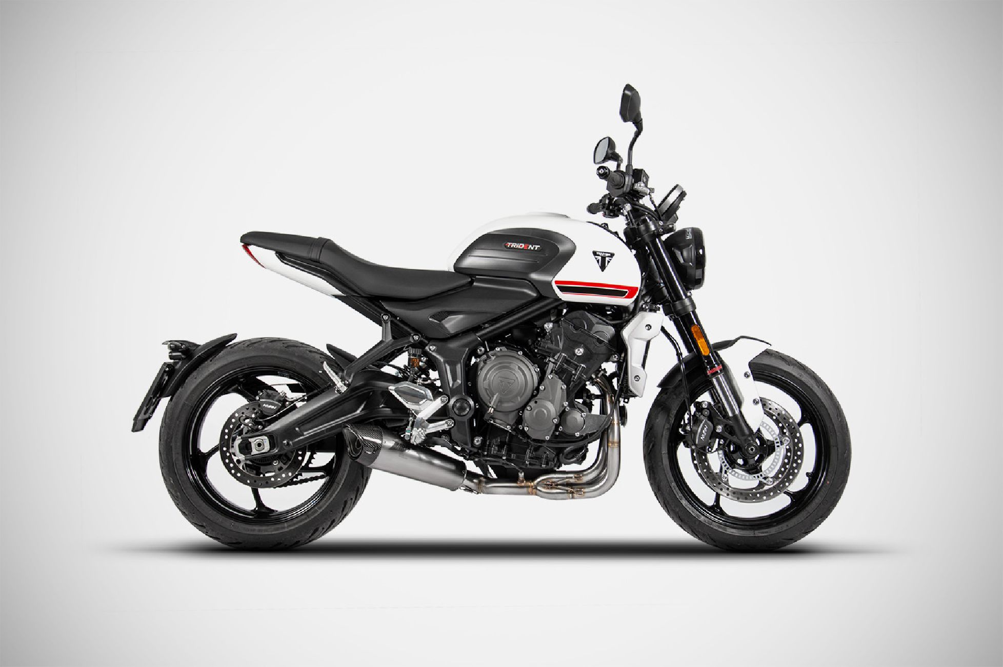 Titanium Zard Exhaust for Triumph Trident 660 – Installed