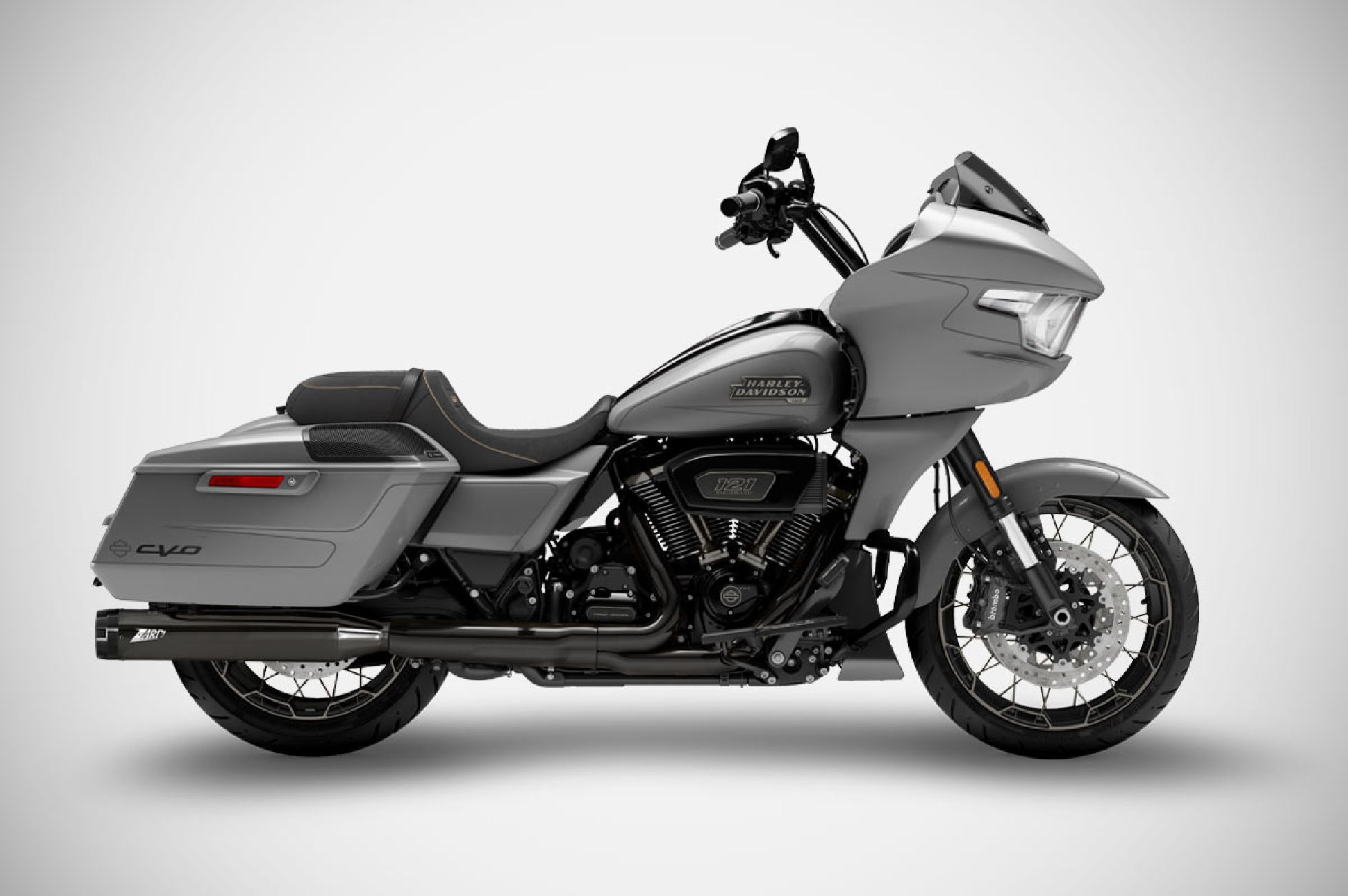 CVO ROAD GLIDE ST Slip-Ons 4.5 pollici (17-24) Silenziatori Harley-Davidson Zard Black Chrome