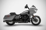 CVO ROAD GLIDE ST Slip-Ons 4.5 pollici (17-24) Silenziatori Harley-Davidson Zard Black Chrome