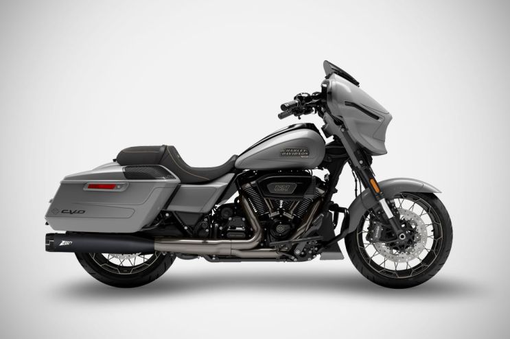 CVO STREET GLIDE Slip-Ons 4.5 pollici (17-24) Silenziatori Harley-Davidson Zard BLACK
