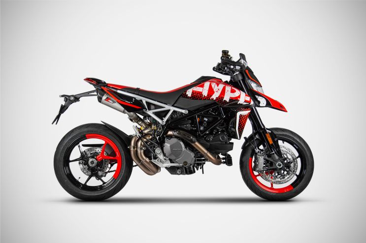 Scarico Hypermotard 950 Ducati GT Slip-On ZARD Acciaio Inox