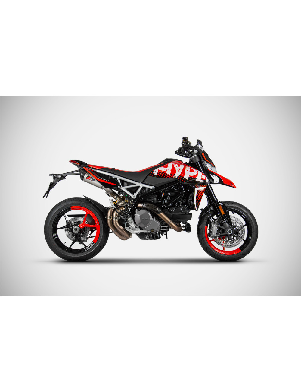 Scarico Hypermotard 950 Ducati GT Slip-On ZARD Acciaio Inox