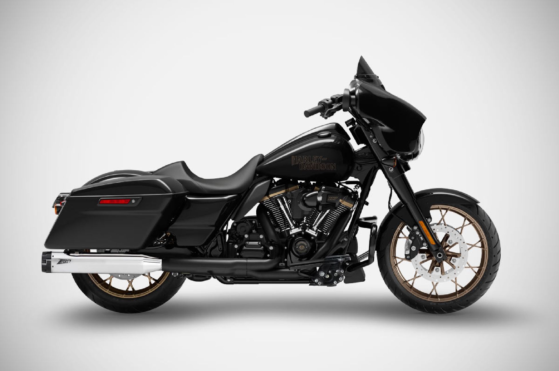STREET GLIDE Slip-Ons 4.5 pollici (21-24) Silenziatori Harley-Davidson Zard Cromato E5