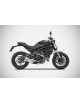 Scarico Silenziatore Ducati Monster 797 17-19 Slip-On ZARD Inox e Carbonio