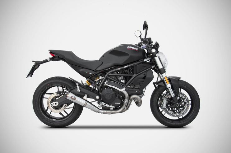 Exhaust Silencer Ducati Monster 797 (17-19) Slip-On Zuma ZARD Stainless steel