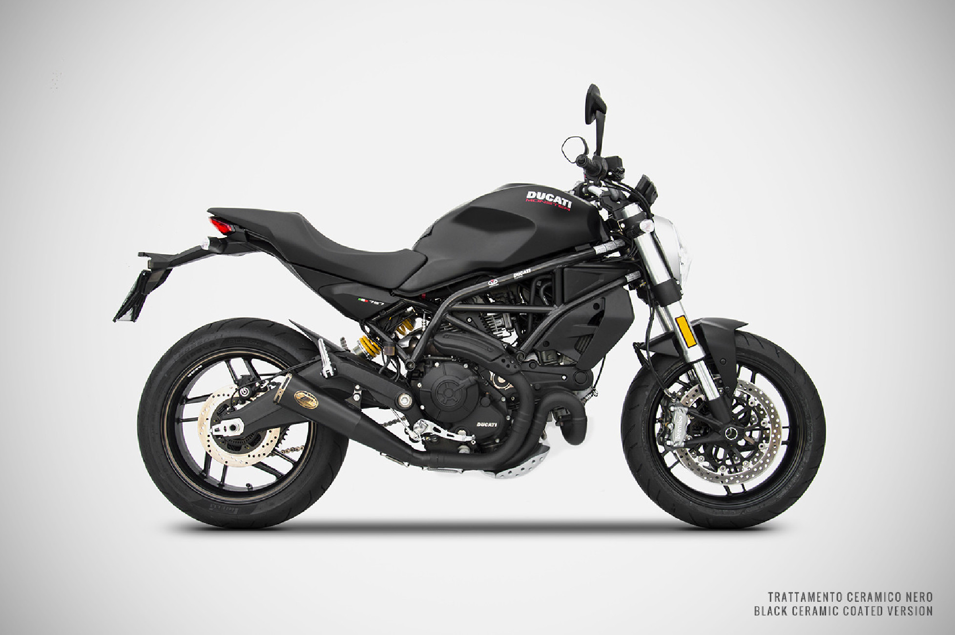 Scarico Silenziatore Ducati Monster 797 (17-19) Slip-On Zuma ZARD