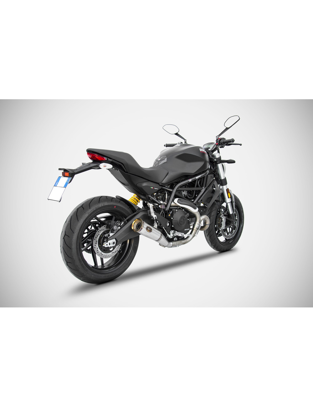 Exhaust Silencer Ducati Monster 797 17-19 Slip-On Zuma