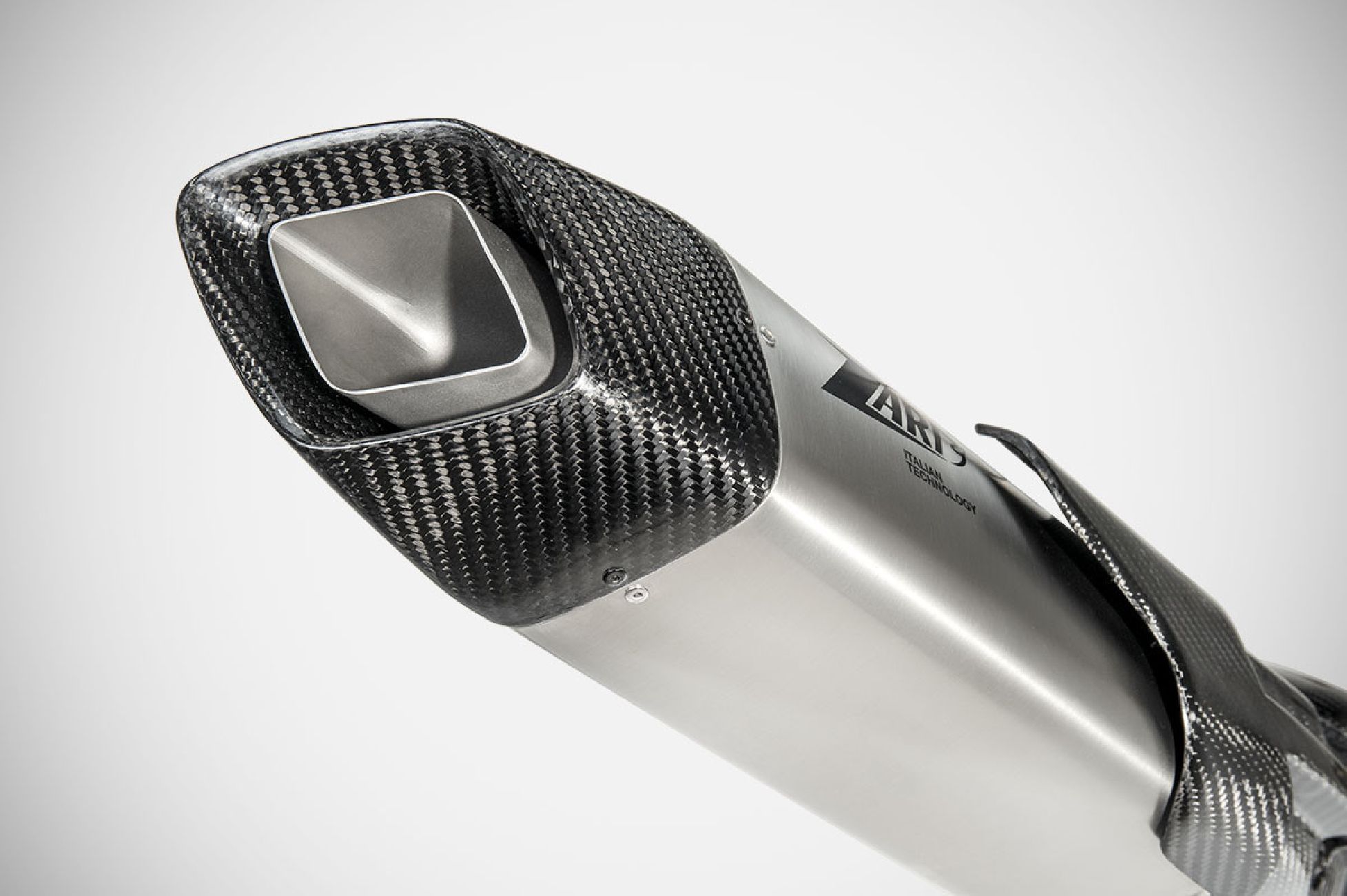 R 1300 GS ADVENTURE exhaust SLIP-ON ZARD 2024 2025 Titanium with Carbon