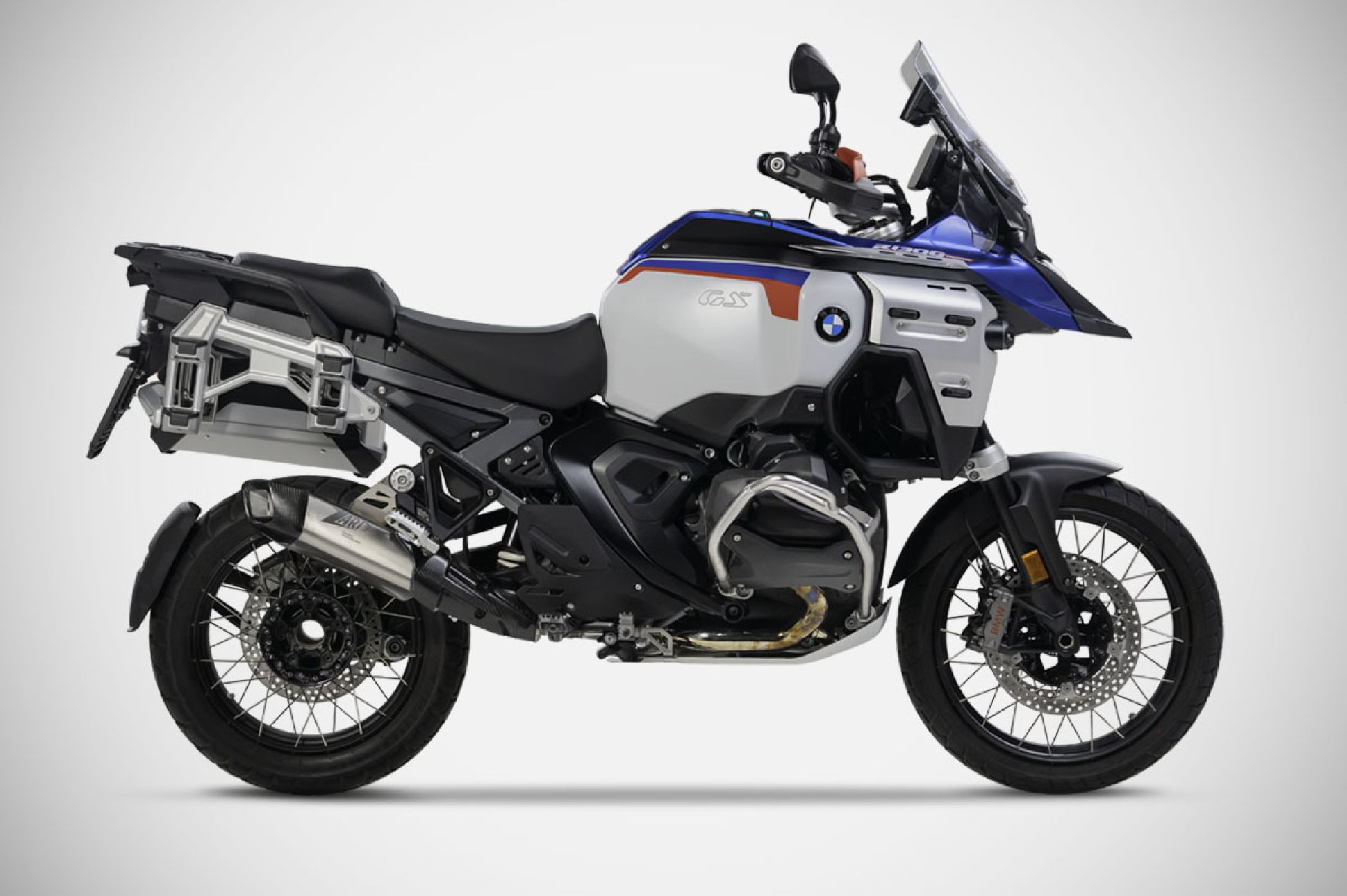 BMW R 1300 GS exhaust SLIP-ON ZARD 2024 Titanium with Carbon