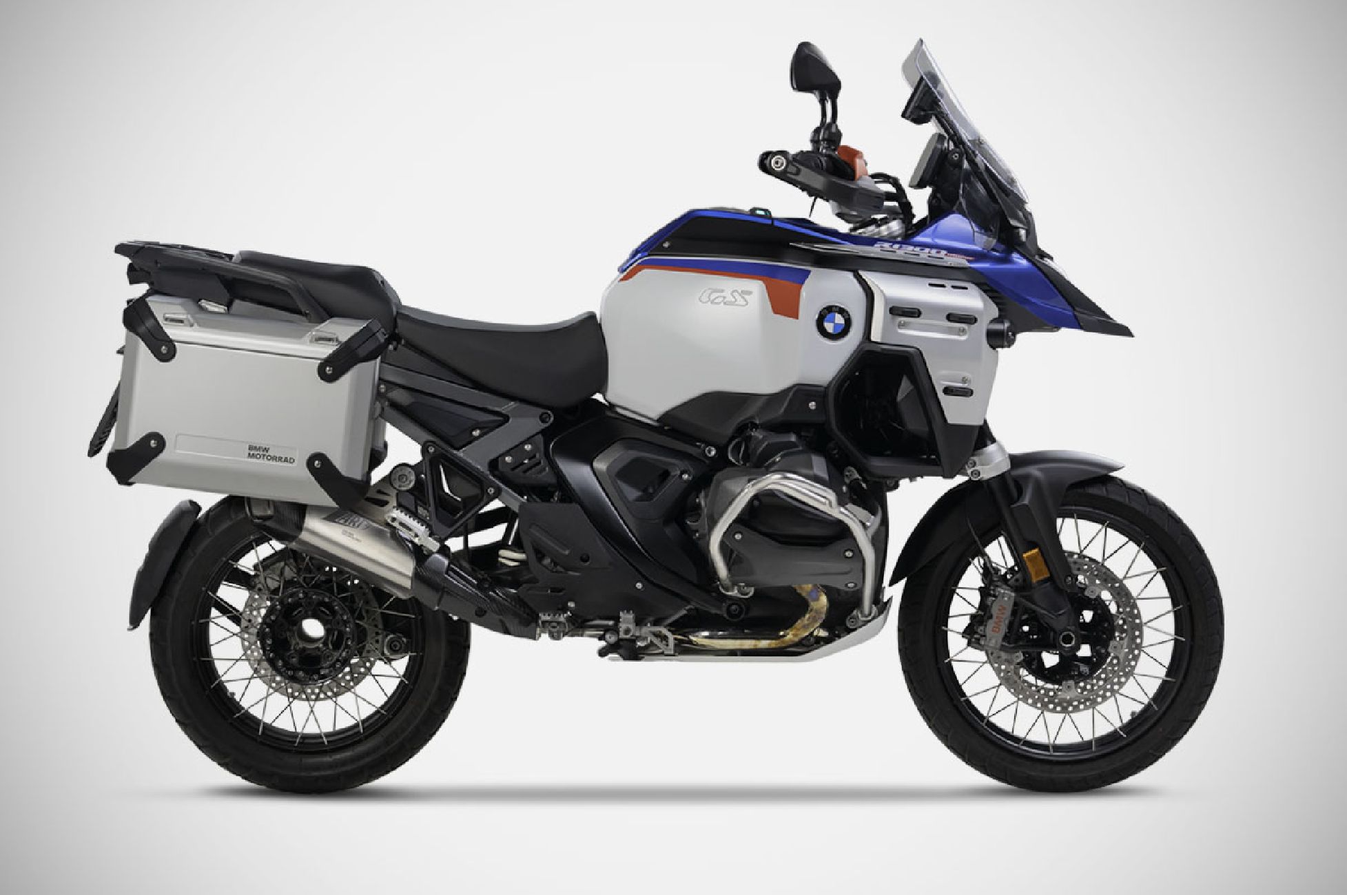BMW R 1300 GS ADVENTURE exhaust SLIP-ON ZARD 2024 2025 Titanium and Carbon