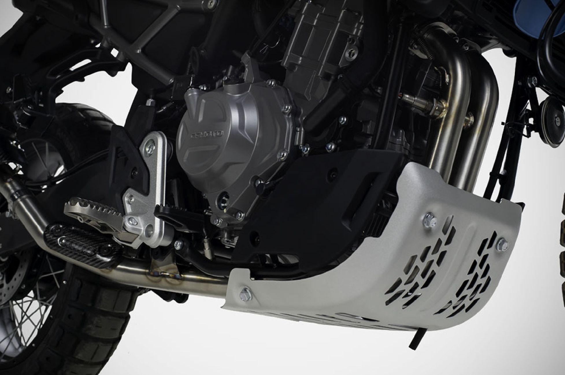 MT450 decat (2024 2025) CFMOTO Zard Racing Acciaio Satinato