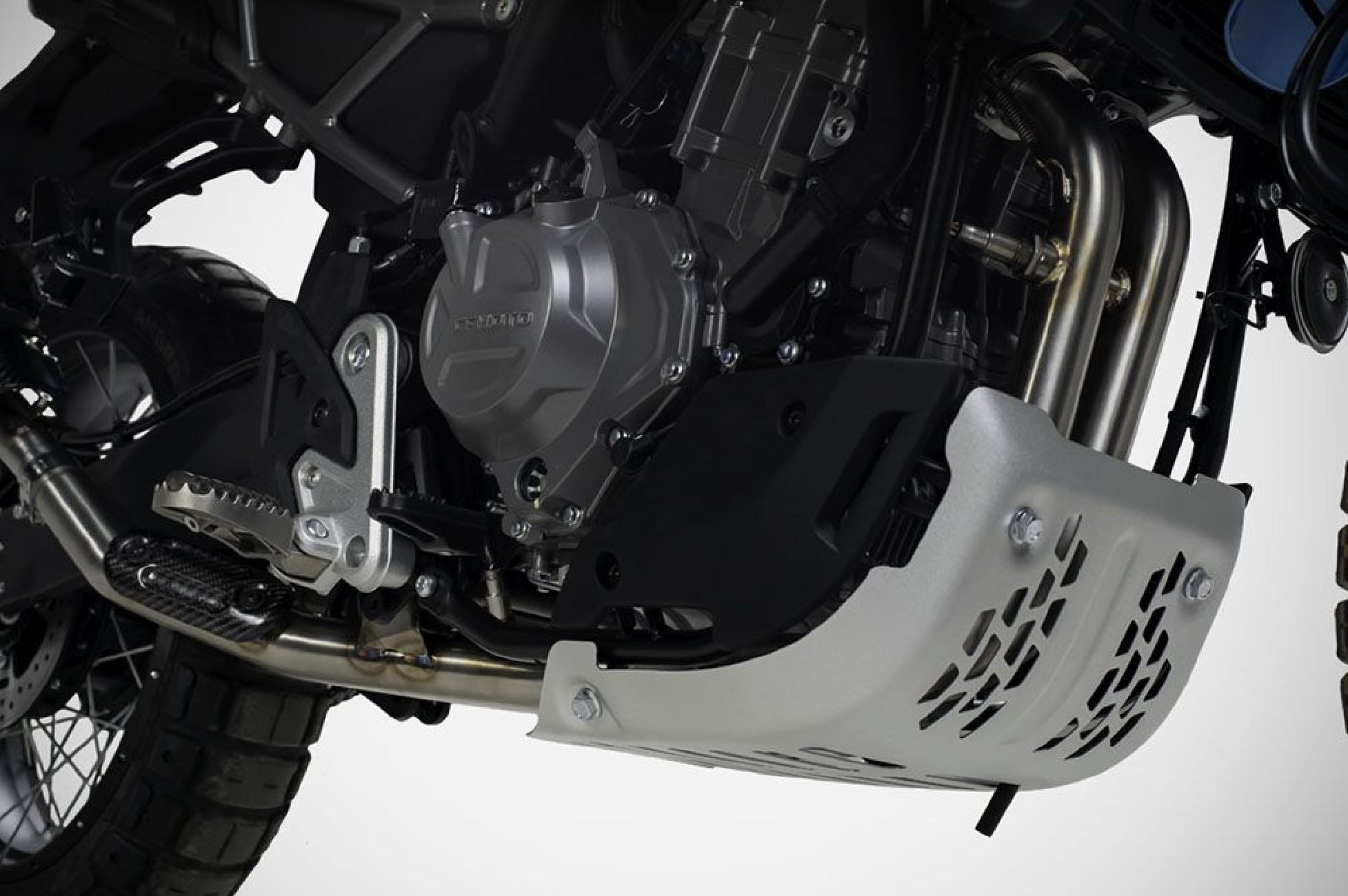 MT450 decat (2024 2025) CFMOTO Zard Racing Acciaio Satinato