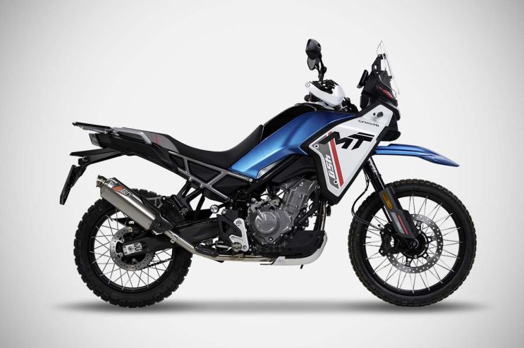 MT450 decat (2024 2025) CFMOTO Zard Racing Acciaio Inox Satinato