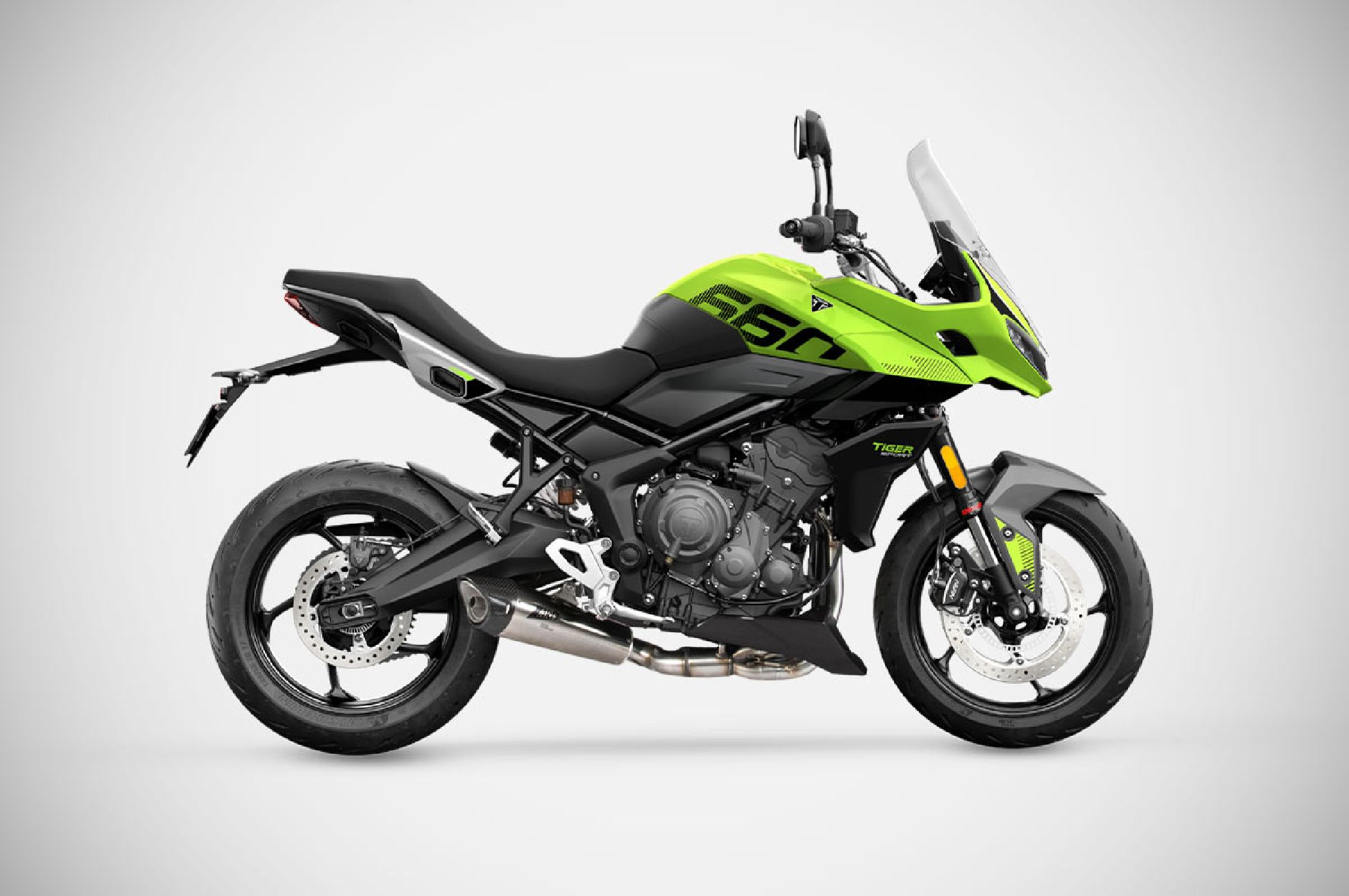 Full Kit Scarico completo Acciaio Inox 304 Triumph Tiger Sport 660 21-25 Racing E5+