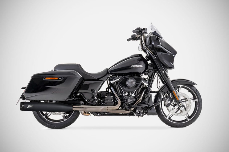 STREET GLIDE Slip-Ons 4.5 pollici 25-26 Silenziatori Harley-Davidson Zard Nero E5