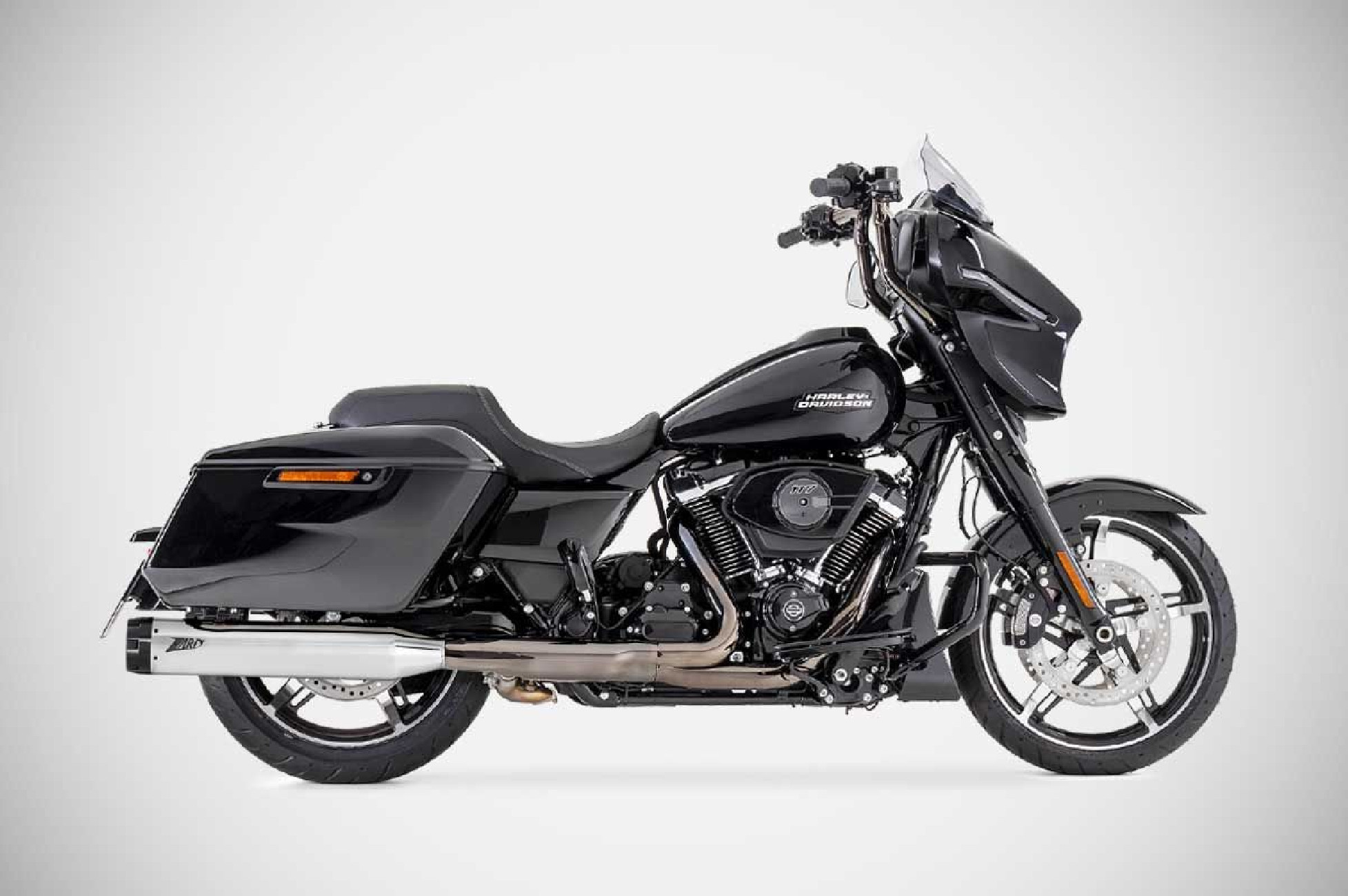 STREET GLIDE Slip-Ons 4.5 pollici 25-26 Silenziatori Harley-Davidson Zard Nero