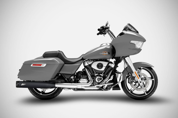 CVO ROAD GLIDE 25-26 Slip-Ons 4.5 pollici Silenziatori Harley-Davidson Zard BLACK