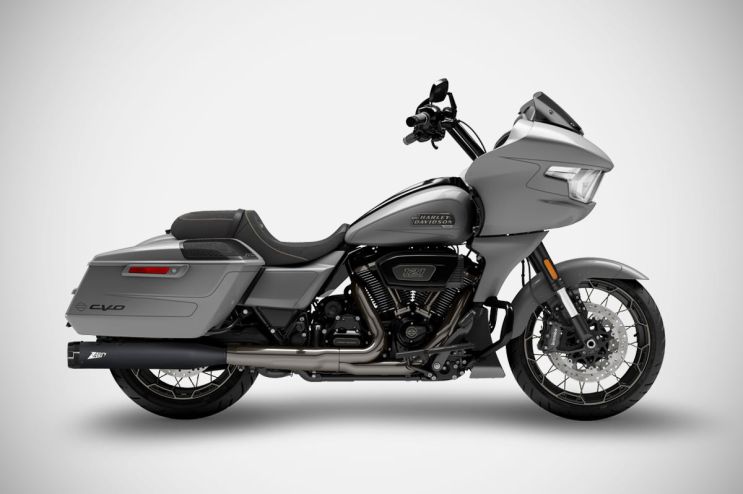 CVO ROAD GLIDE ST Slip-Ons 4.5 pollici (17-24) Silenziatori Harley-Davidson Zard Black