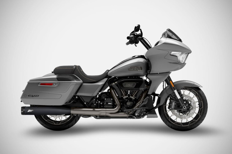 CVO ROAD GLIDE ST 25-26 Slip-Ons 4.5 pollici Silenziatori Harley-Davidson Zard Black