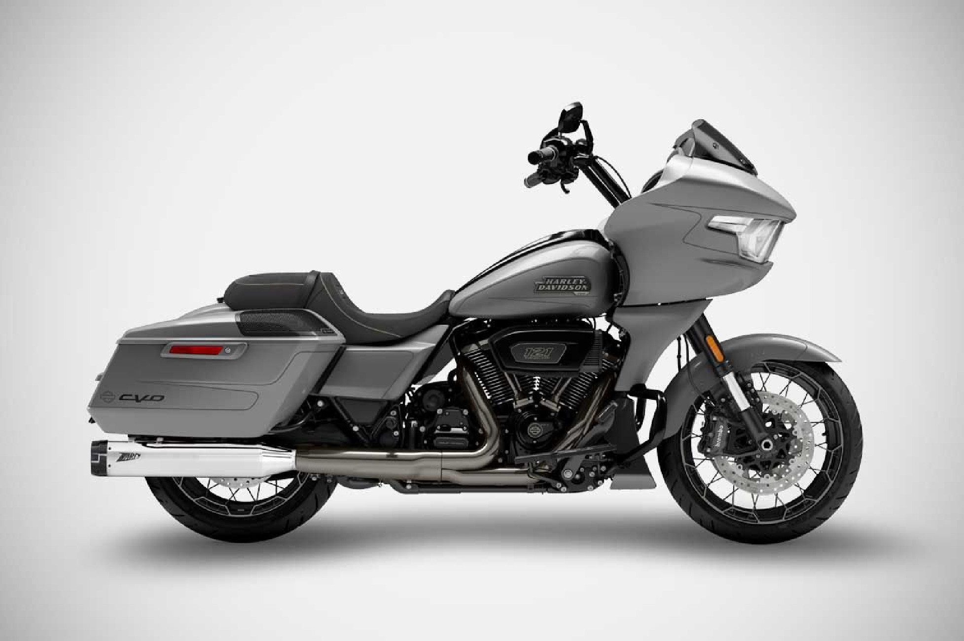 CVO ROAD GLIDE ST Slip-Ons 4.5 pollici 25-26 Silenziatori Harley-Davidson Zard Chrome