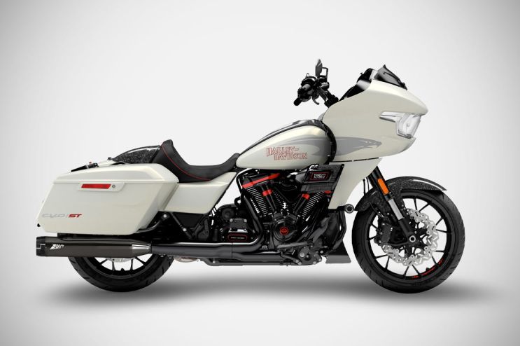 CVO ROAD GLIDE ST Slip-Ons 4.5 pollici (17-24) Silenziatori Harley-Davidson Zard Nero Cromato