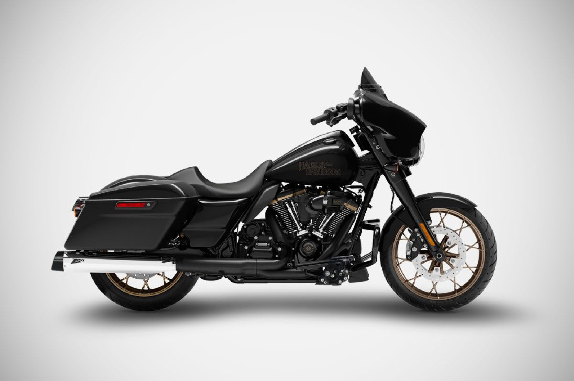 STREET GLIDE ST EXHAUST| SLIP-ONS "4.5 INCHES" (25-26) POLISHED