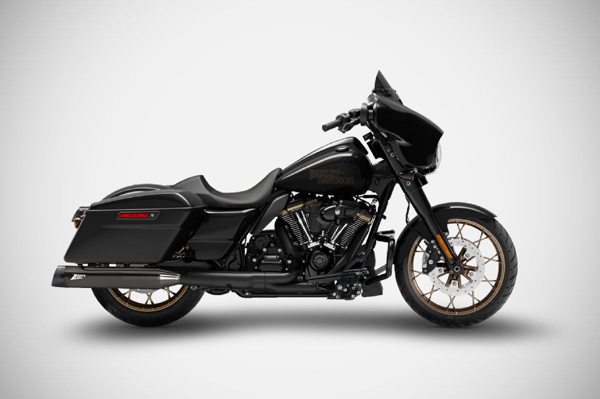 STREET GLIDE ST EXHAUST| SLIP-ONS "4.5 INCHES" (25-26) BLACK CHROME