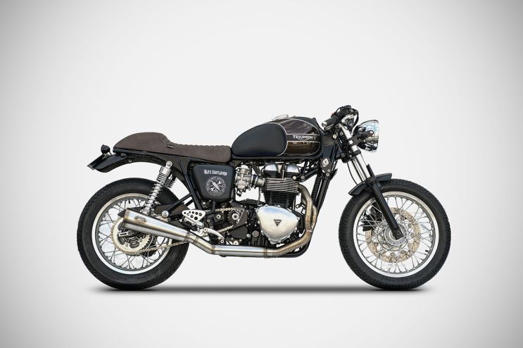 Full Kit Bad Child Triumph Bonneville T100 01-07 Impianto Scarico Zard