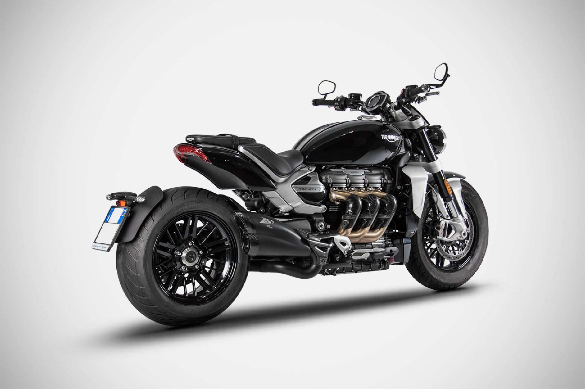 Scarico Triumph Rocket III (21-23) Slip-On Silenziatore Inox-Carbonio