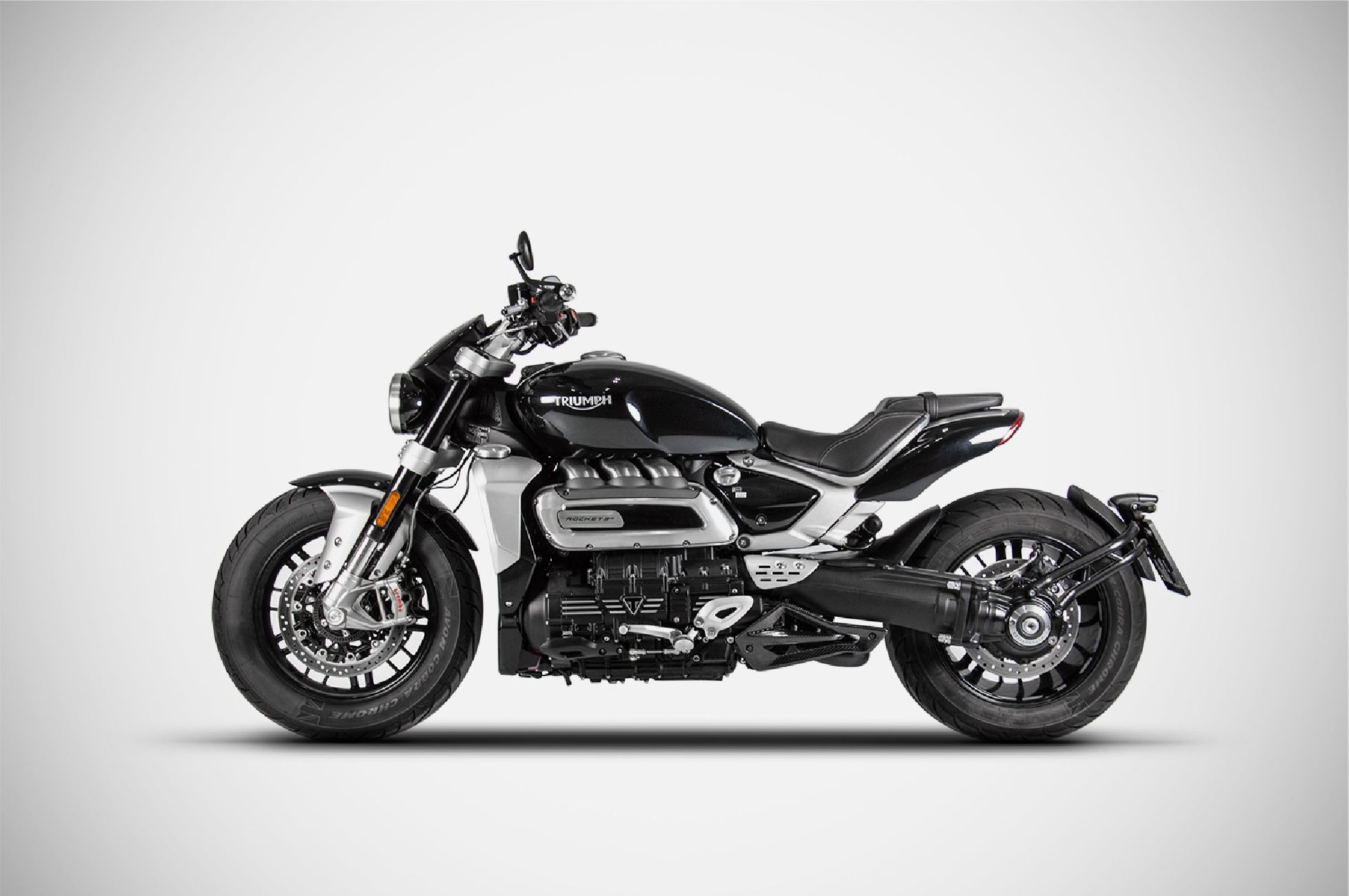Scarico Triumph Rocket III (21-23) ZARD Silenziatore Inox-Carbonio
