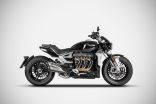 Scarico Triumph Rocket III (21-23) Slip-On ZARD Silenziatore Inox-Carbonio