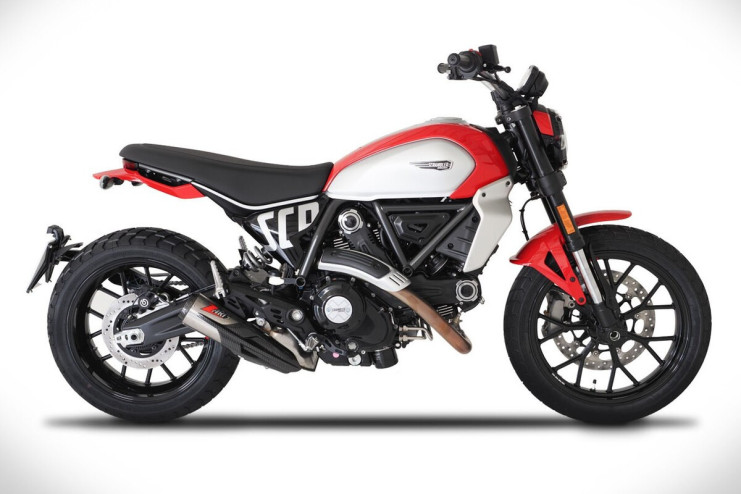 Ducati Scrambler 800 Exhaust 23-26 Slip-On ZARD Titanium or Carbon Silencer