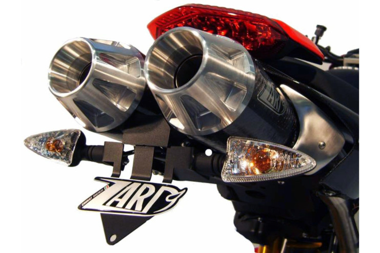 Ducati Hypermotard 796 1100 1100 EVO Exhaust Slip-On Top Gun Stainless-Carbon silencer