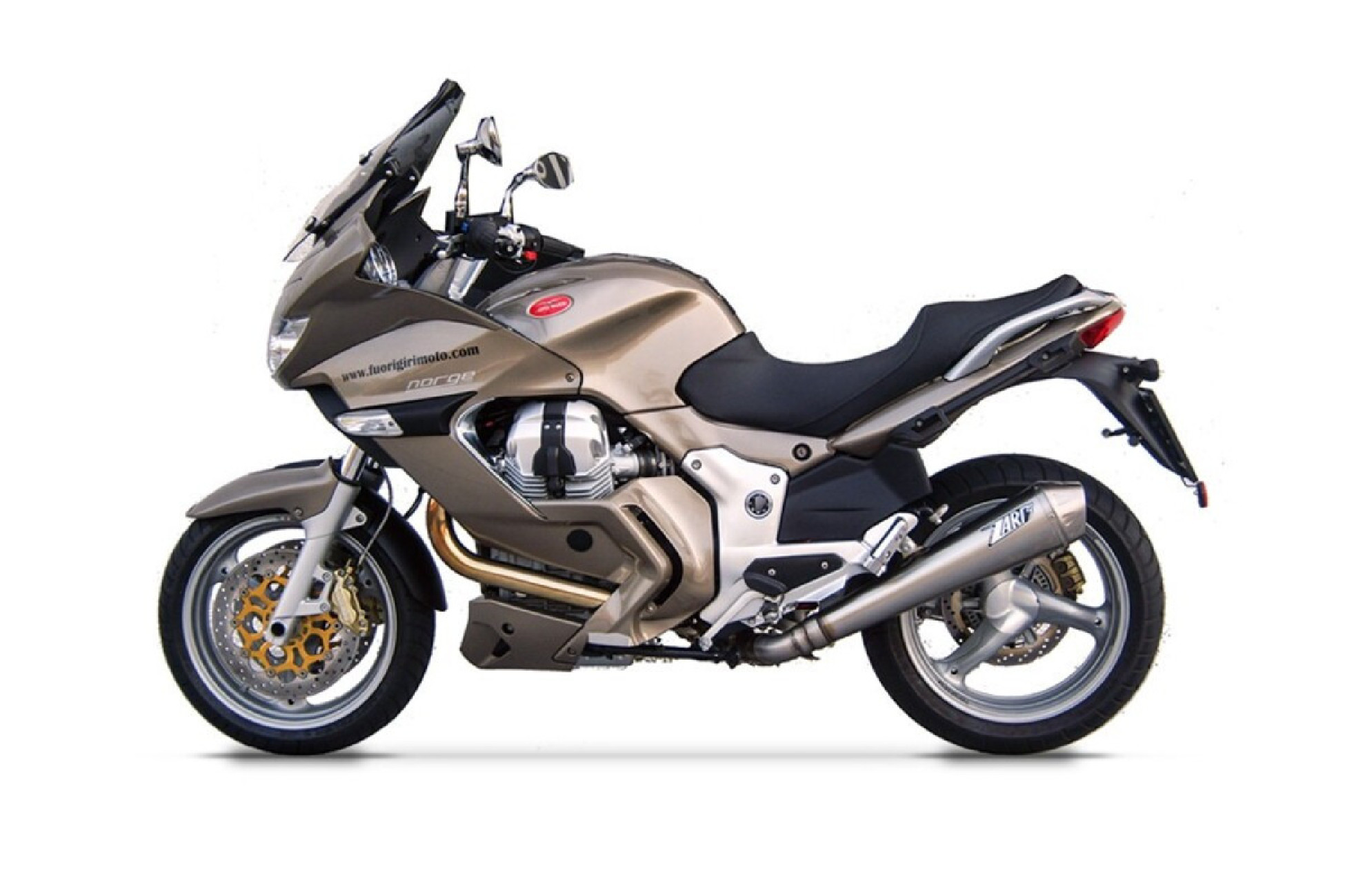 Moto Guzzi Norge 11-16 Slip-On Conical Approved or Racing Stainless Steel Silencer