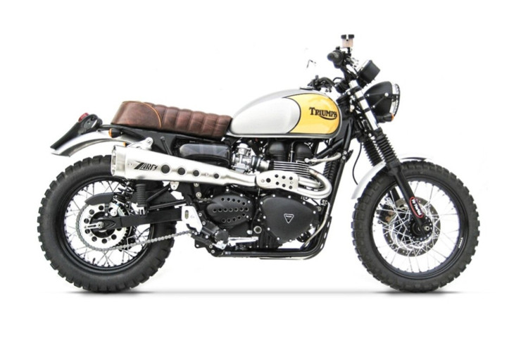 Full Kit Alto Short for Triumph Scrambler 900 (08-16) Zard Exhaust System