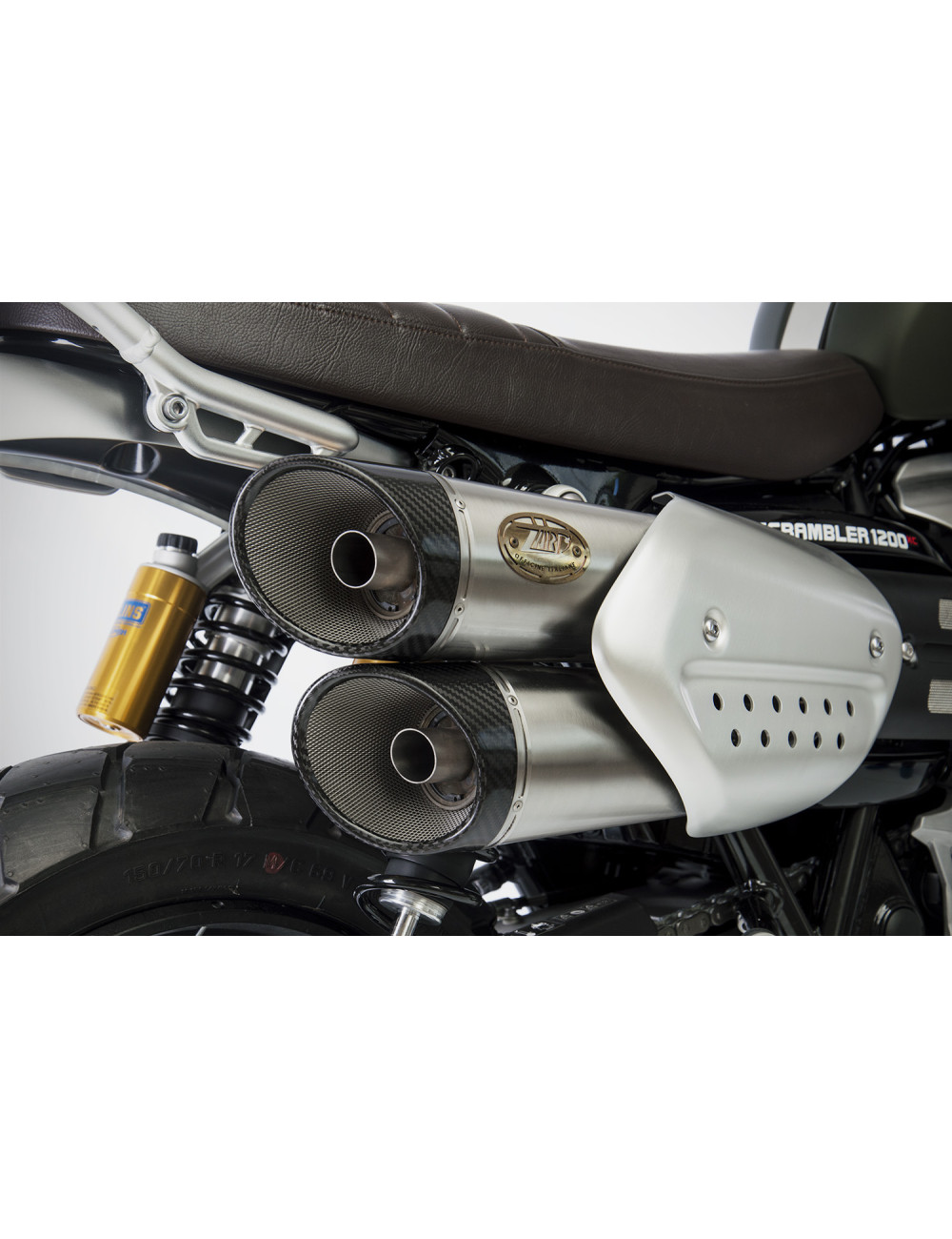 Slip-On per Triumph Scrambler 1200 21-23 Impianto Scarico Zard