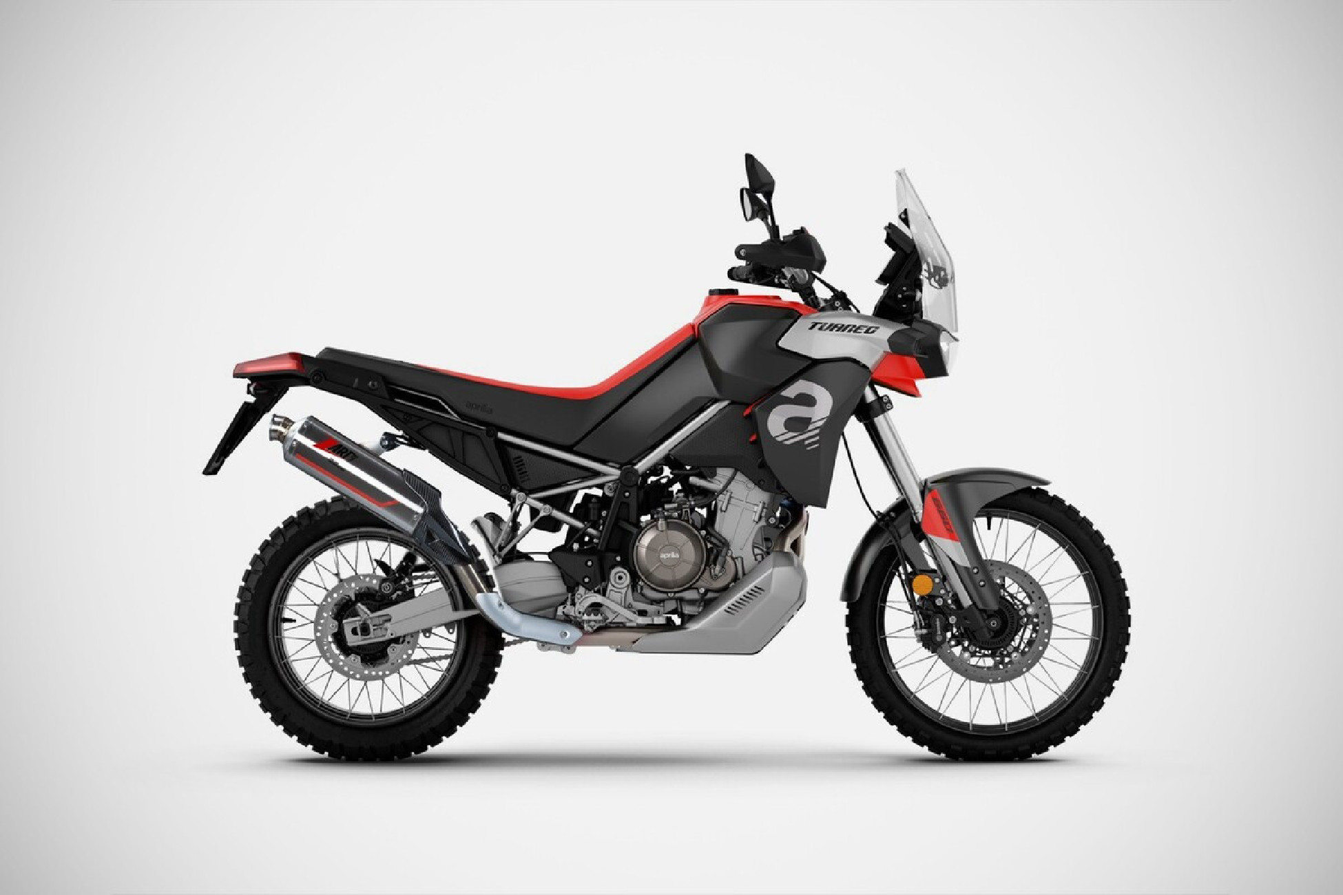 Scarico Aprilia TUAREG 660 25-26 SLIP-ON SABBIA ZARD Acciaio Inox