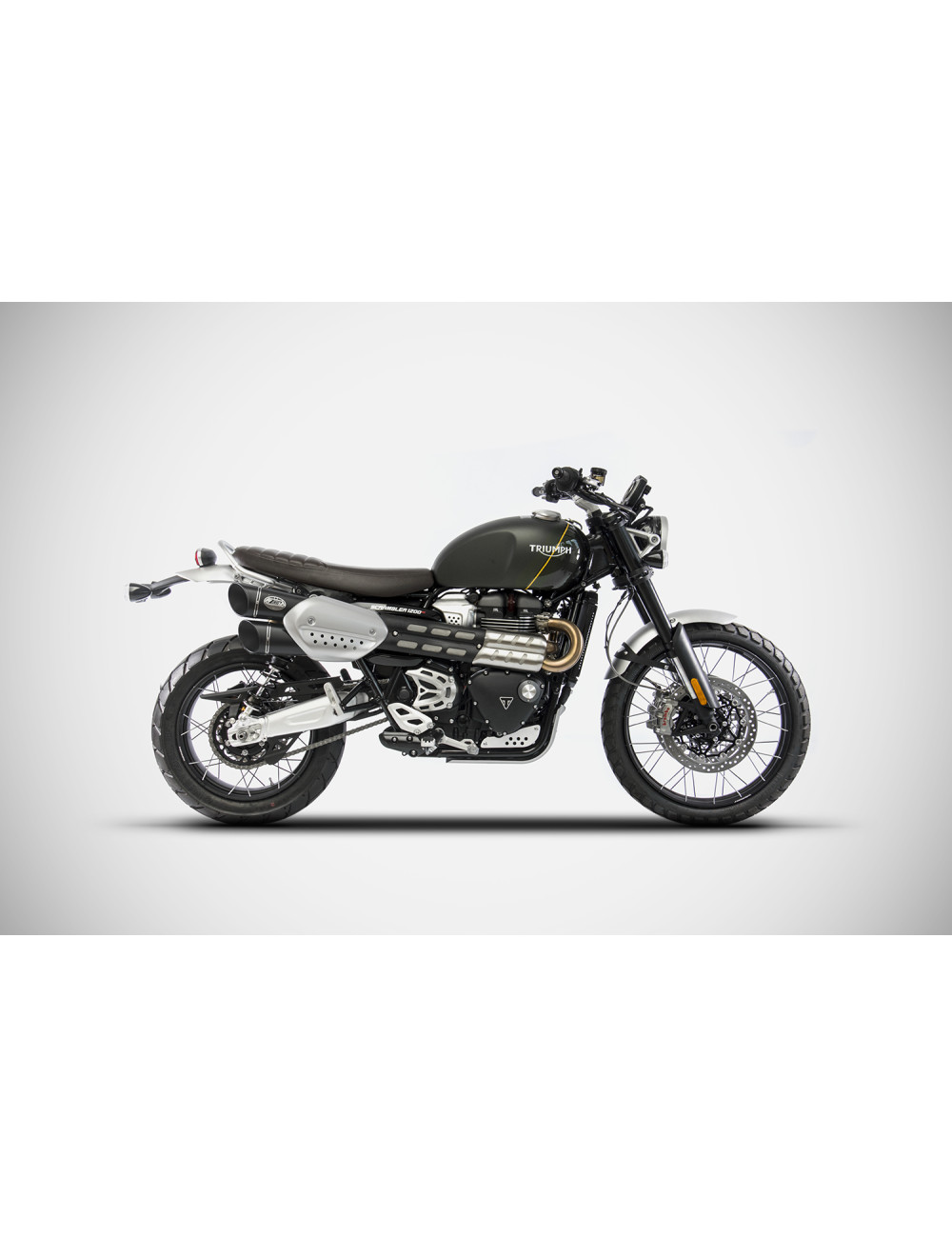 Slip-On for Triumph Scrambler 1200 21 23 Zard Exhaust System