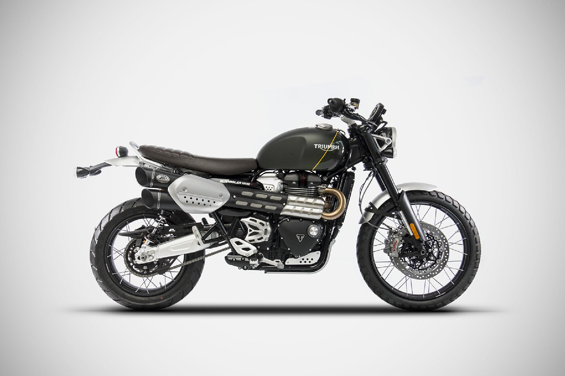 Slip-On for Triumph Scrambler 1200 19-20 Zard Exhaust System