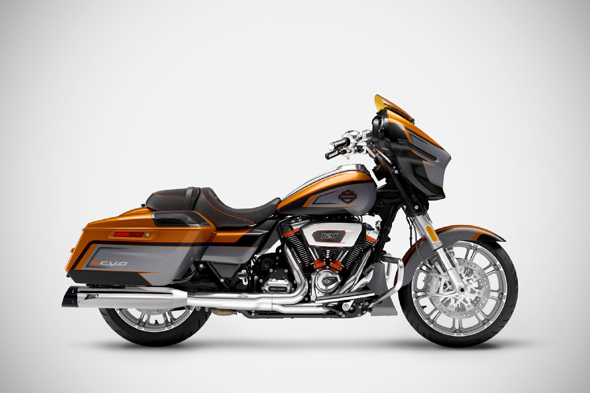Harley-Davidson CVO Street Glide Zard Slip-ons 25-26 | Chrome