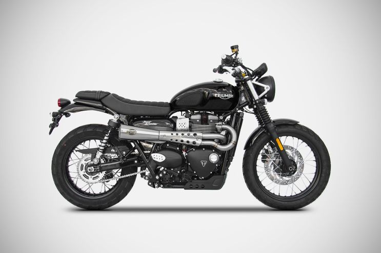 Full Kit Tiger 70 Triumph Scrambler 900 21-23 Impianto di Scarico Zard