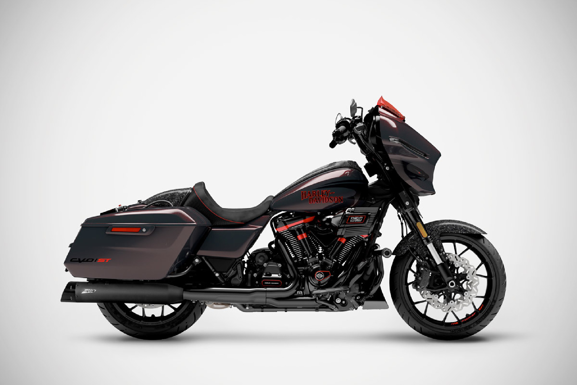 Harley-Davidson CVO Street Glide ST Zard Slip-ons 2026 | Black